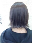 外ハネ切りっぱなしボブ×ラベンダーアッシュ【前田 ヨシヒロ】
