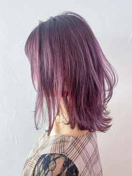 アイティーバイアルバム 八王子店(IT by ALBUM) ラベンダー_Aラインボブかきあげロングマロンベージュ_ba322022