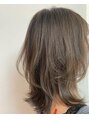 サイワイマチ美容室&nbsp;イルミナカラーアッシュマットで透明感カットはソフトウルフ