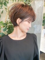 ロビー 表参道(ROBBY)&nbsp;大人可愛い前下がりショートボブ/ひし形ショート/30代40代50代