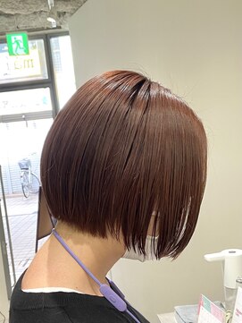 マリオ(mario) 山形<ミニボブ×オレンジベージュ>