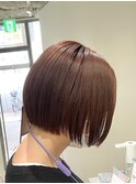 山形<ミニボブ×オレンジベージュ>