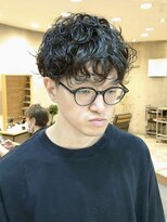 ヒート トウキョウ 目黒店(HEAT TOKYO)&nbsp;ツイスパセンターパートマッシュ波巻きダウンパーマメンズ目黒