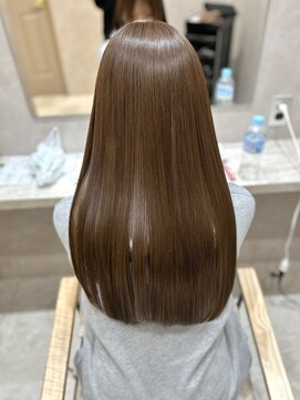 ジーナ 本八幡(Zina) 髪質改善＊ロングレイヤーグレーベージュ＊美髪【Zina本八幡】