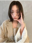 【PARK】顔まわりレイヤー×オリーブベージュ