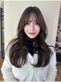 大人可愛い韓国くびれヘア／グレージュカラー【銀座】