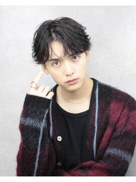 渋谷駅/メンズフェザーパーマ/フェザーショート/シャドウパーマ