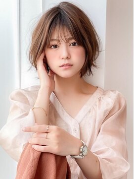 アグ ヘアー スティル 小樽稲穂店(Agu hair still) 《Agu hair》外ハネエアリータッチショート