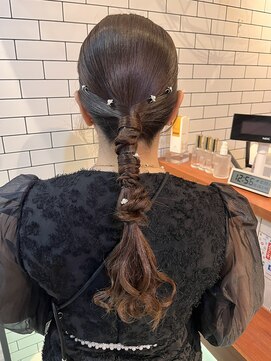 オーブ ヘアー リリー 博多2号店(AUBE HAIR lily) 結婚式タイトめ編みおろし