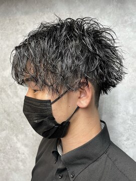 レベル 葛西店(LEVEL) ツイストスパイラルパーマ センターパート メンズカット/葛西