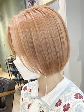 ムク 横浜店(muku) 横浜ダブルカラーミルクティーベージュカラーケアブリーチ韓国