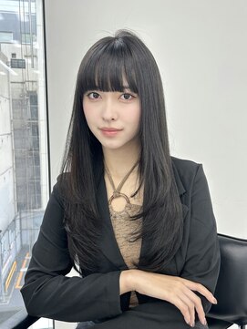 ユーフォリア 渋谷グランデ(Euphoria SHIBUYA GRANDE) レイヤーカット　ワンカール　顔まわりカット