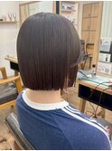 小顔タッセルボブ×美髪[ぱつっとボブ/縮毛矯正/横浜韓国]