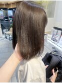 ブリーチなしダブルカラー×シアーグレージュ