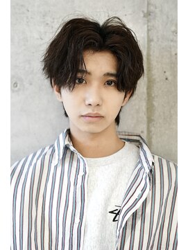 ゼンコー アオヤマ(ZENKO Aoyama) メンズカット波巻きパーマツイスパシャドウフェザー