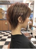 ボブウルフエッジショートショートウルフボブ小顔カット
