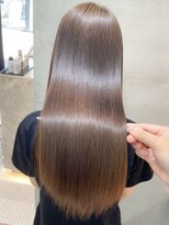 ロンドシエル 横浜(Lond ciel) オリーブグレー/韓国風巻き/レイヤーカット/髪質改善/縮毛矯正