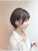 丸みショートボブ/ボブ/小顔/ひし形ショート/ショートカット
