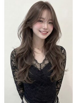 アース 栄店(HAIR&MAKE EARTH) 柔らかく透ける。オリーブグレージュレイヤー
