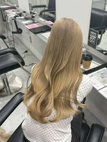 リムレスバイサンク 万代 新潟駅(LIMLESS by cinq)&nbsp;万代ケアブリーチカラーダブルカラー顔まわりレイヤーカット韓国