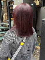 エミス バイ メルト 吉祥寺(emis by melt)&nbsp;【石川絢佳】ブリーチなしワインレッド暖色カラー切りっぱなし