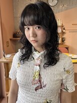 マルソー&nbsp;岡山ミディアムパーマ顔まわりレイヤー髪質改善トリートメント