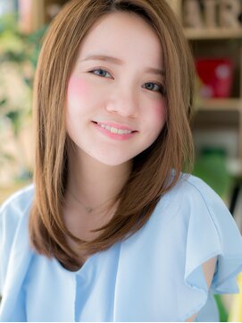 カバーヘア イヴ 戸頭店(COVER HAIR EVE) ■かき上げ抜け感ナチュラルストレート10-13戸頭20代30代40代