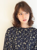 エムスラッシュ みなとみらい馬車道店(M SLASH)&nbsp;M.SLASH馬車道/外ハネ/フェミニン/ココアブラウン/ふわミディz1