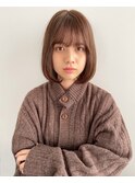 切りっぱなしロブ/ショコラベージュ/ワンレンボブ
