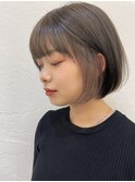 柔らかインナーベージュ×ボブ