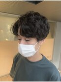 20代30代☆黒髪でもおしゃれ感UP！メンズゆるスパイラルパーマ☆