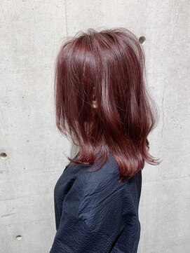 オーク ガーデン 中目黒(OAK garden) カシスピンク×ゆる巻きウェーブ【OAK中目黒】