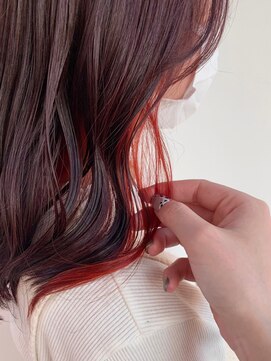 リンダバイネオリーブ 白楽店(Linda by neolive) おすすめ垢抜けオレンジカラー・デザインカラー・ミディアム