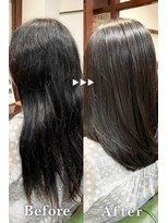 サロンデピレ ナチュラルツヤ髪#髪質改善#縮毛矯正#縮毛矯正クセストパー