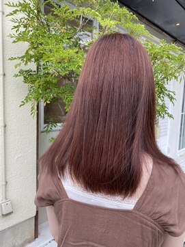 エルベ 内原店(elve) ブリーチなし ピンクカラー