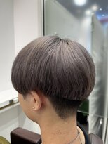 オーシャントーキョー 仙台(OCEAN TOKYO)&nbsp;シルバーブリーチグレーマッシュ刈り上げオイルメンズヘア仙台