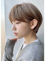 ノットバイベル 大宮(knot by belle)&nbsp;ショートは顔まわりがポイント♪ミルクティーカラー　大宮