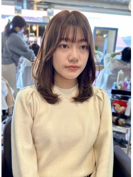 アリスバイアフロート 自由が丘(ALICe by AFLOAT) ワンカール/レイヤーカット/シースルーバング