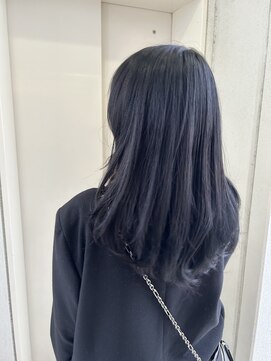 ヘアーデザイン リボン(hair design Ribon) ブルーブラックグレージュ