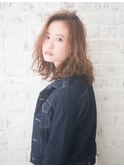 ミディアムボブ/ロブ/パーマ[横浜駅]