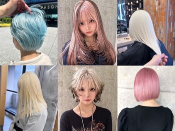 モニカ 原宿店(MONIQA)の写真/日々研究を重ねたカラーのスペシャリストが在籍するハイトーン特化型サロン☆【原宿/ブリーチ/ハイトーン】