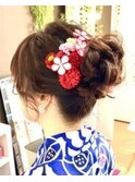 浴衣に合うアップスタイル【新横浜/着付け/ヘアセット】