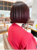 似合わせカット/メルティカラー/ボブ/レッド/ボルドー