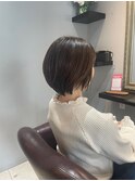 襟元スッキリショートスタイル