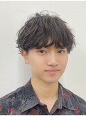ラウンドマッシュ×ラフパーマ【高田】