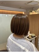 【L by first】毛量を抑えたミニマムボブ