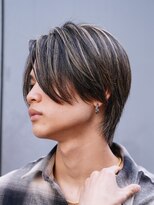 フィフス トウキョウ (fifth TOKYO) メンズハイライトカラー×ニュアンスパーマセンターパート