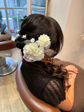 洋装エレガント♪ ロングハーフアップ