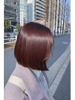 マーシュ 梅田(marshu)&nbsp;Cherry red/ブリーチなしダブルカラー♪