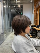 アルトル 池袋2nd(altru)&nbsp;◇大人40代50代60代ショートボブ丸みショート白髪ぼかし